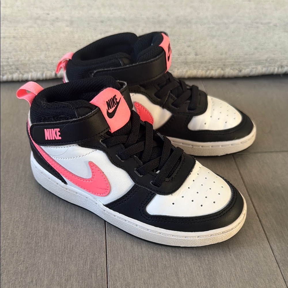 Nike Black and Pink Sneakers